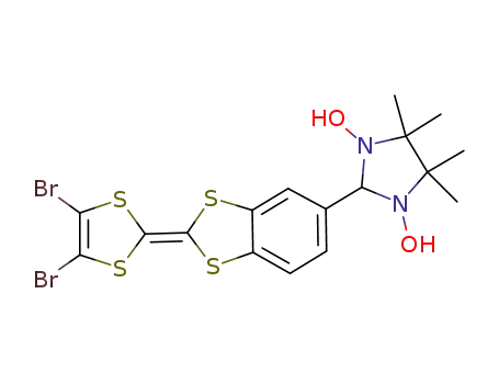 2-[2-(4,5-dibromo-[1,3]dithiol-2-ylidene)-1,3-benzodithiol-5-yl]-4,4,5,5-tetramethylimidazolidine-1,3-diol