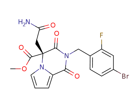 (S)-methyl 4-(2-amino-2-oxoethyl)-2-(4-bromo-2-fluorobenzyl)-1,3-dioxo-1,2,3,4-tetrahydropyrrolo[1,2-a]pyrazine-4-carboxylate