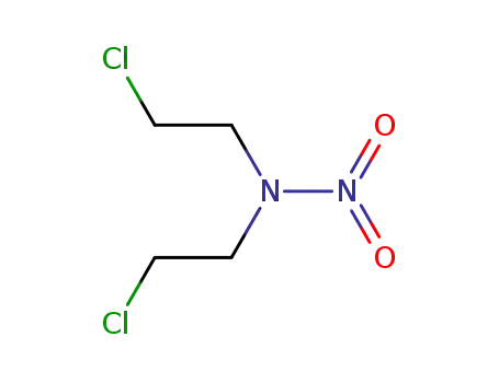 Molecular Structure of 42499-34-3 (Ethanamine, 2-chloro-N-(2-chloroethyl)-N-nitro-)