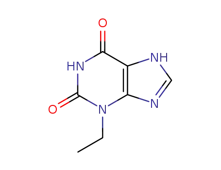 Molecular Structure of 41078-01-7 (3-Ethyl-3,7-dihydro-1H-purine-2,6-dione)