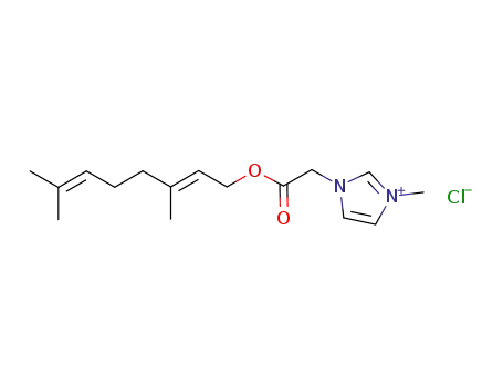 (E)-1-(2-(3,7-dimethylocta-2,6-dienyloxy)-2-oxoethyl)-3-methyI-1H-imidazol-3-ium chloride