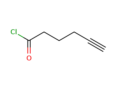 Molecular Structure of 55183-45-4 (5-Hexynoyl chloride)