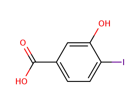 Molecular Structure of 58123-77-6 (3-Hydroxy-4-iodobenzoic acid)