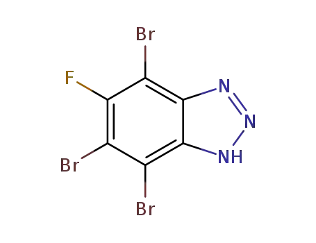 5-fluoro-4,6,7-tribromo-1H-benzotriazole
