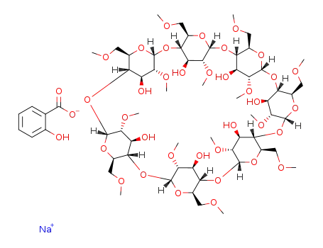 C7H5O3(1-)*C56H98O35*Na(1+)