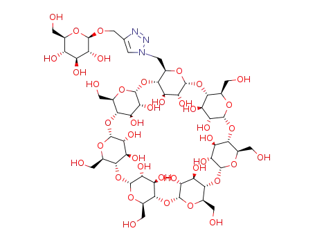 1-(61-deoxycyclomaltoheptos-61-yl)-4-(β-D-glucopyranosyloxymethyl)-1H-1,2,3-triazole