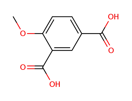 Molecular Structure of 2206-43-1 (1,3-Benzenedicarboxylic acid, 4-methoxy-)