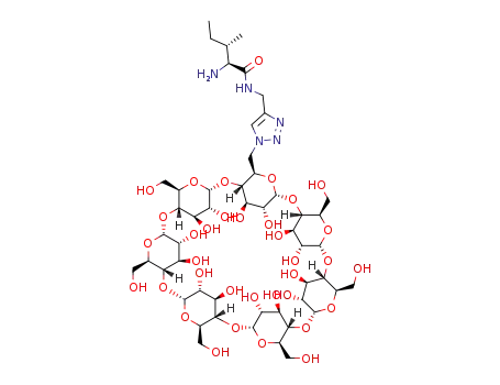L-isoleucine-N-[(1-β-cyclodextrinyl-1H-1,2,3-triazol-4-yl)methylamide]