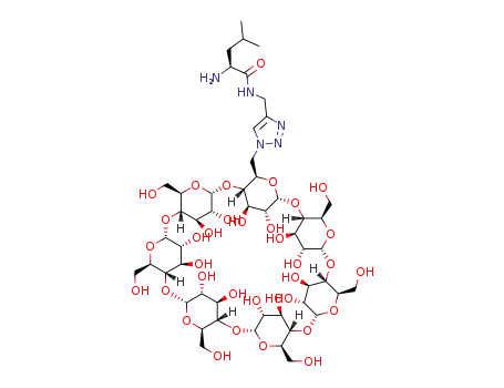 L-leucine-N-[(1-β-cyclodextrinyl-1H-1,2,3-triazol-4-yl)methylamide]