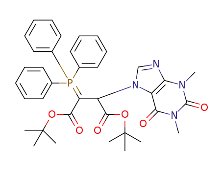 di-tert-butyl 2-(theophylline-7-yl)-3-(triphenylphosphoranylidene)-butanedioate