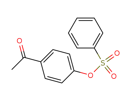 Molecular Structure of 64101-66-2 (Ethanone, 1-[4-[(phenylsulfonyl)oxy]phenyl]-)