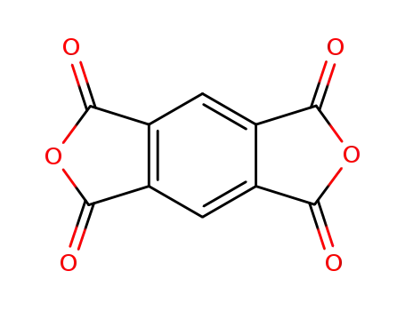 Molecular Structure of 89-32-7 (Pyromellitic Dianhydride)