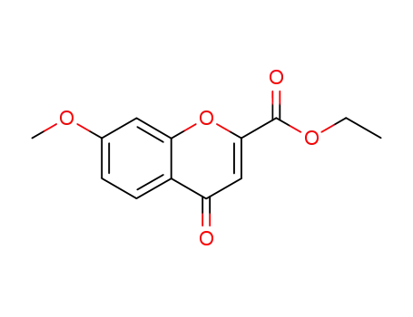 Molecular Structure of 38322-74-6 (ethyl 7-methoxy-4-oxo-chromene-2-carboxylate)