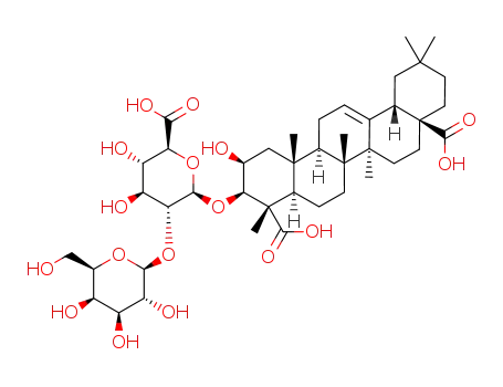 2-hydroxy-23-carboxy-3-O-[β-D-galactopyranosyl-(1->2)-β-D-glucuronopyranosyl]oleanolic acid