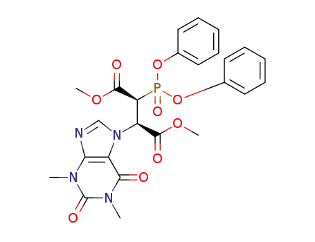 dimethyl (2RS,3SR)-2-(diphenoxyphosphinyl)-3-(1,2,3,6-tetrahydro-1,3-dimethyl-2,6-dioxo-7H-purine-7-yl)succinate