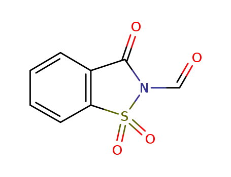3-oxobenzo[d]isothiazole-2(3H)-carbaldehyde 1,1-dioxide