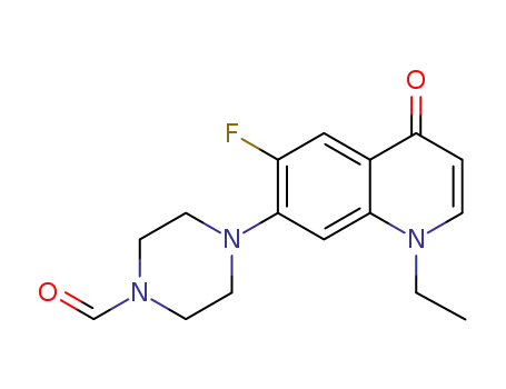 7-(4-formylpiperazin-1-yl)-1-ethyl-6-fluoroquinoline-4-one