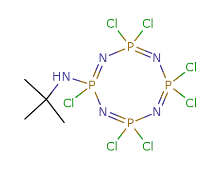 tert-Butyl-(2,4,4,6,6,8,8-heptachloro-2λ5,4λ5,6λ5,8λ5-[1,3,5,7,2,4,6,8]tetrazatetraphosphocin-2-yl)-amine