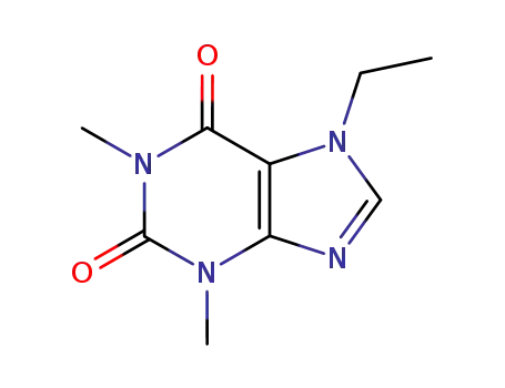 Molecular Structure of 23043-88-1 (7-ETHYL THEOPHYLLINE)
