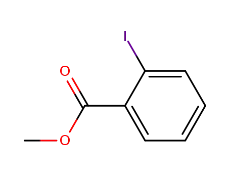 Molecular Structure of 610-97-9 (Benzoicacid, 2-iodo-, methyl ester)