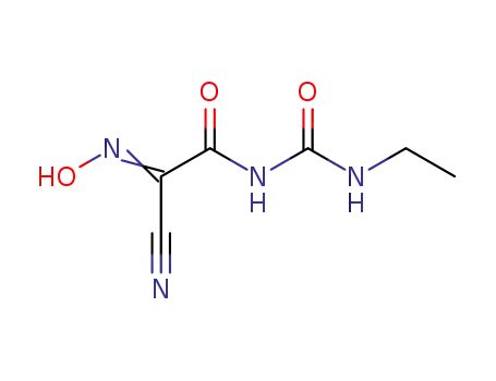 Molecular Structure of 41078-09-5 (2-Cyano-N-[(ethylamino)carbonyl]-2-(hydroxyimino)acetamide)