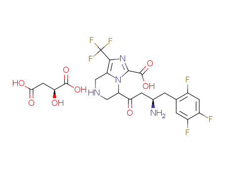 (R)-7-[3-amino-4-(2,4,5-trifluorophenyl)butanoyl]-3-trifluoromethyl-5,6,7,8-tetrahydro-imidazo[1,5-a]pyrazine-1-carboxylic acid (2S)-2-hydroxybutanedioic acid