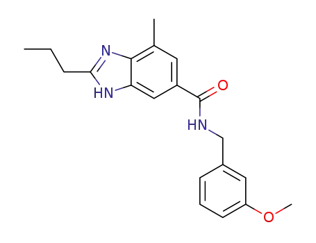 N-(3-methoxy)benzyl-4-methyl-2-n-propyl-1H-benzimidazole-6-carboxamide