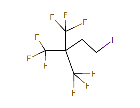 Molecular Structure of 14115-45-8 (1-IODO-4,4,4-TRIFLUORO-3,3-BIS(TRIFLUOROMETHYL)BUTANE)