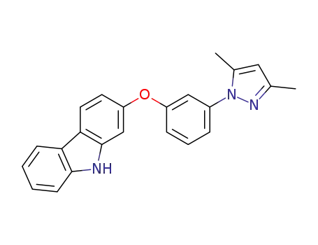 2-(3-(3,5-dimethyl-1H-pyrazol-1-yl)phenoxy)-9H-carbazole