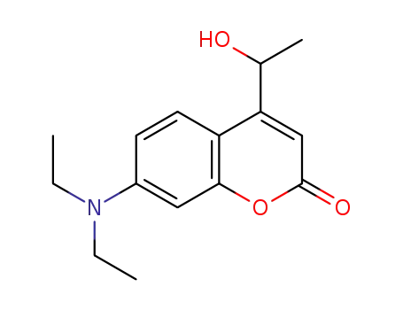 7-(N,N-diethylamino)-4-(1'-hydroxyeth-1'-yl)coumarin
