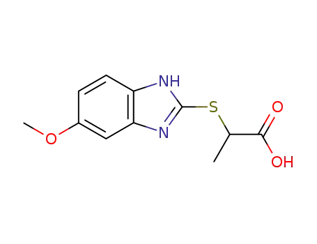 2-(5-methoxy-1(3)H-benzimidazol-2-ylmercapto)-propionic acid