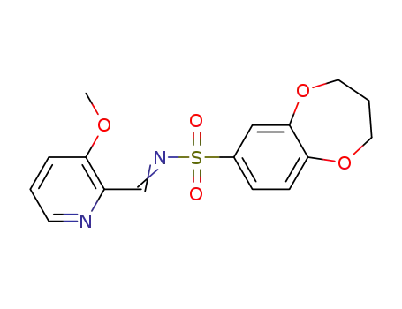 N-((3-methoxy-2-pyridinyl)methylidene)-3,4-dihydro-2H-1,5-benzodioxepine-7-sulfonamide
