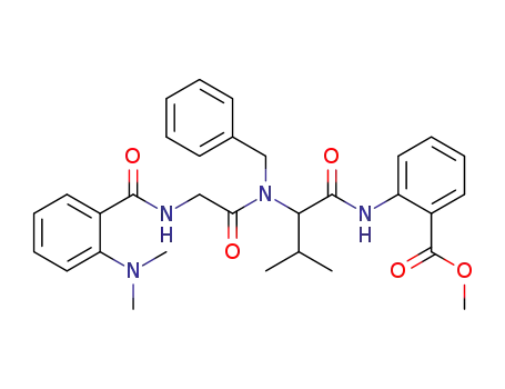methyl 2-(2-(N-benzyl-2-(2-(dimethylamino)benzamido)acetamido)-3-methylbutanamido)benzoate