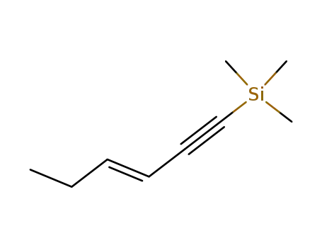 Molecular Structure of 60216-44-6 ((E)-1-(Trimethylsilyl)-3-hexen-1-yne)