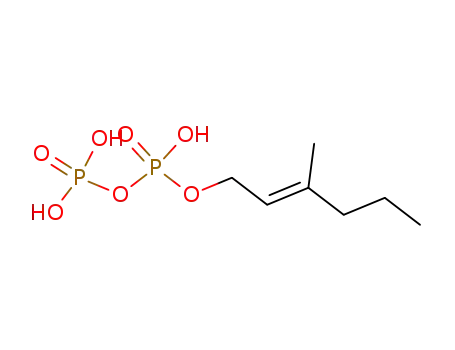 Molecular Structure of 24753-28-4 (Diphosphoric acid, mono[(2E)-3-methyl-2-hexenyl] ester)