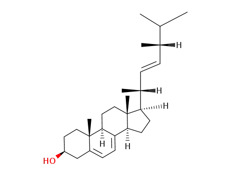 Molecular Structure of 57-87-4 (Ergosterol)