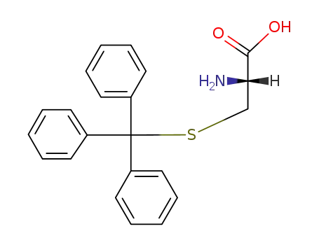 Molecular Structure of 2799-07-7 (S-Trityl-L-cysteine)