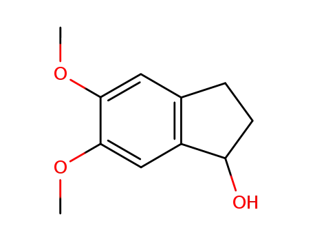 Molecular Structure of 33884-52-5 (2,3-DIHYDRO-5,6-DIMETHOXY-1H-INDEN-1-OL)