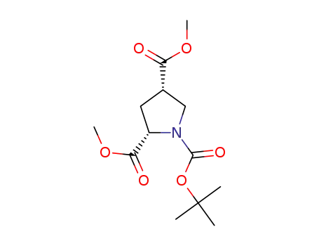 Molecular Structure of 1378388-30-7 ((2S,4S)-1-(tert-butoxycarbonyl)-4-(MethoxyMethyl)pyrrolidine-2-carboxylic acid)