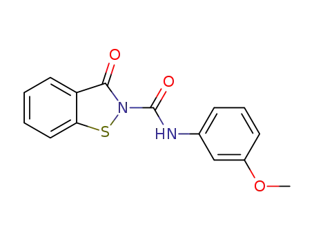 N-(3-methoxyphenyl)benzisothiazol-3-one-2-amide