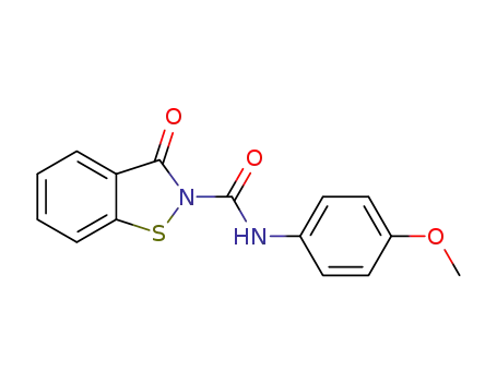 N-(4-methoxyphenyl)benzisothiazol-3-one-2-amide
