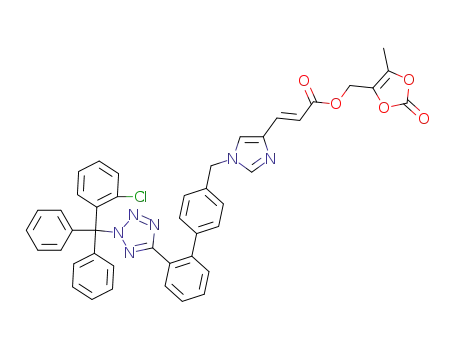 (E)-(5-methyl-2-oxo-1,3-dioxol)methyl-1-[[2′-[[N-(2-chlorotrityl)]-1H-tetrazol-5-yl]biphenyl-4-yl]-methyl]imidazole-4-acrylate
