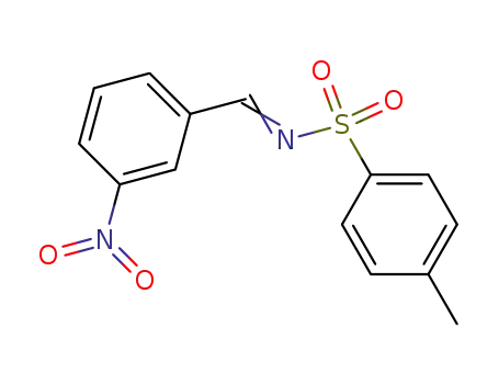 Molecular Structure of 73845-02-0 (Benzenesulfonamide, 4-methyl-N-[(3-nitrophenyl)methylene]-, (E)-)