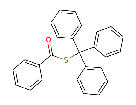 Molecular Structure of 1727-16-8 (Benzenecarbothioic acid, S-(triphenylmethyl) ester)