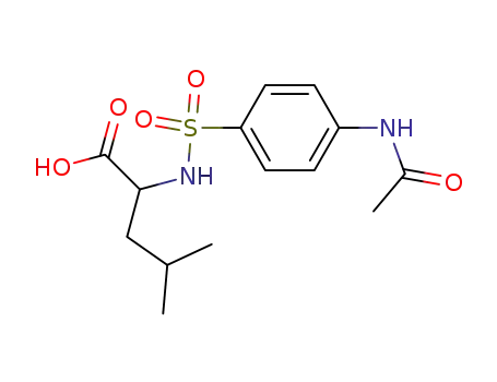 2-(4-acetamidophenylsulfonamido)-4-methylpentanoic acid
