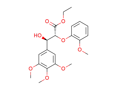 ethyl 3-hydroxy-3-(3,4,5-trimethoxyphenyl)-2-(methoxyphenyloxy)propionate