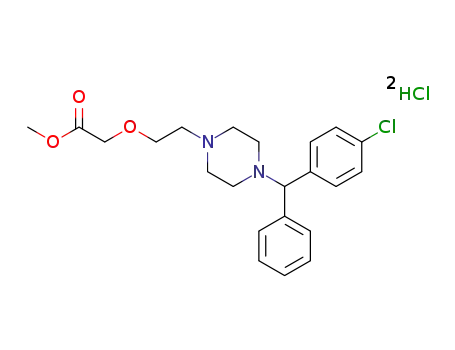 (2-{4-[(4-chlorophenyl)phenylmethyl]piperazin-1-yl}ethoxy)acetic acid methyl ester dihydrochloride