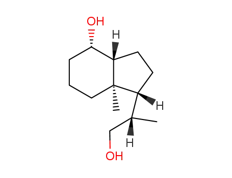 Molecular Structure of 64190-52-9 (1-(2-Hydroxy-1-methyl-ethyl)-7a-methyl-octahydro-inden-4-ol)