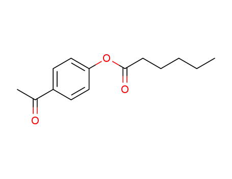 Molecular Structure of 68437-46-7 (Hexanoic acid, 4-acetylphenyl ester)