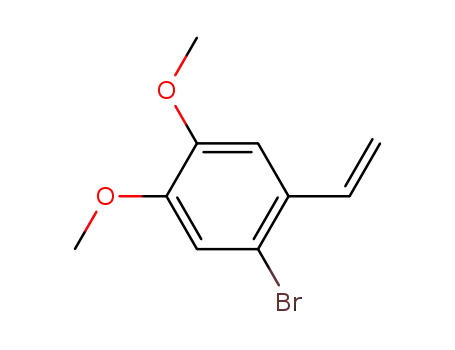 Molecular Structure of 5293-43-6 (Benzene, 1-bromo-2-ethenyl-4,5-dimethoxy-)